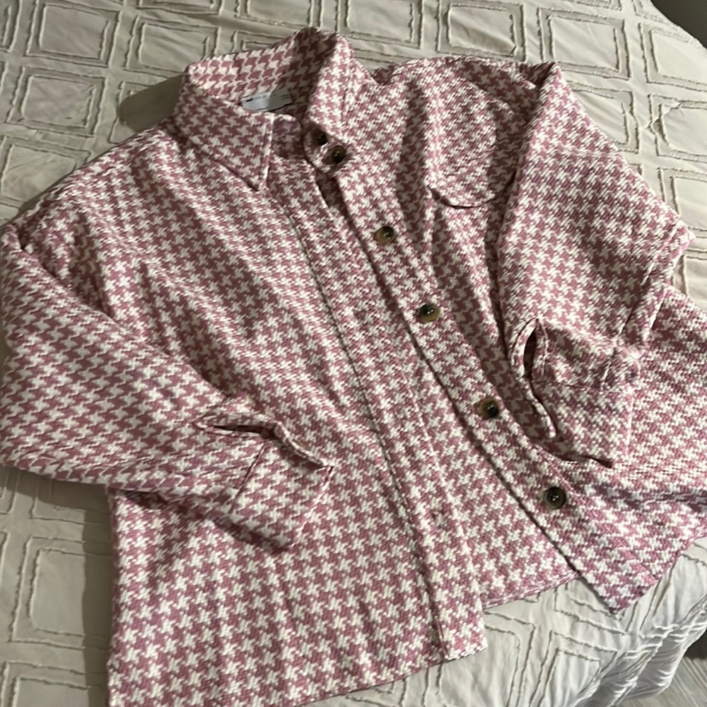 ASOS Pink Patterned Light Jacket